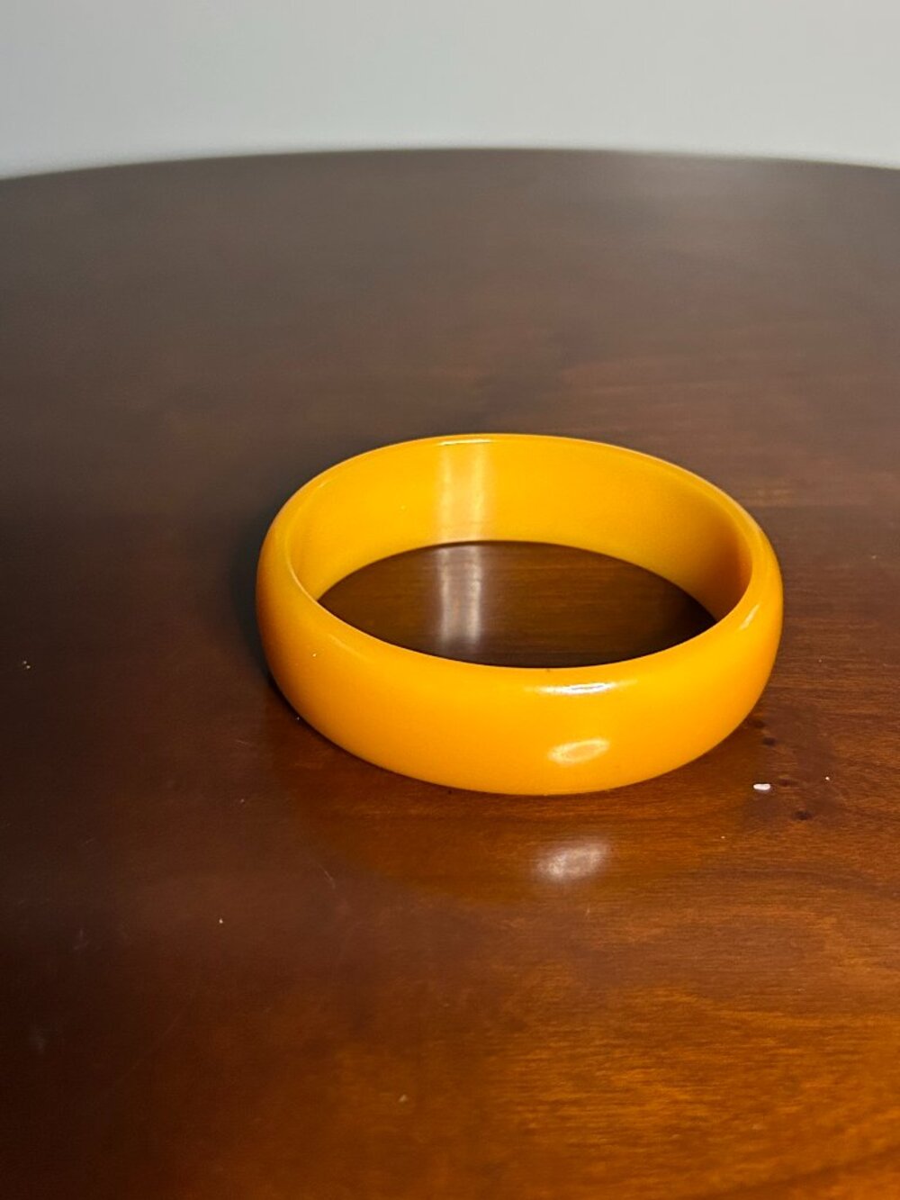 Vintage Butterscotch Lucite Chunky Bangle Bracelet | Retro Stackable Jewelry